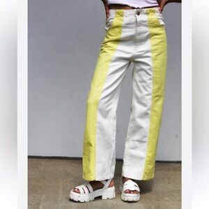 Urban Outfitters BDG High and wide yellow denim pants 30